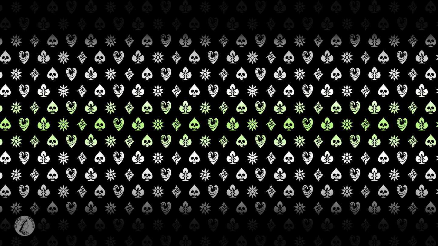 Agender Shaded Banner Pride Flag Playmat 14” x 24”