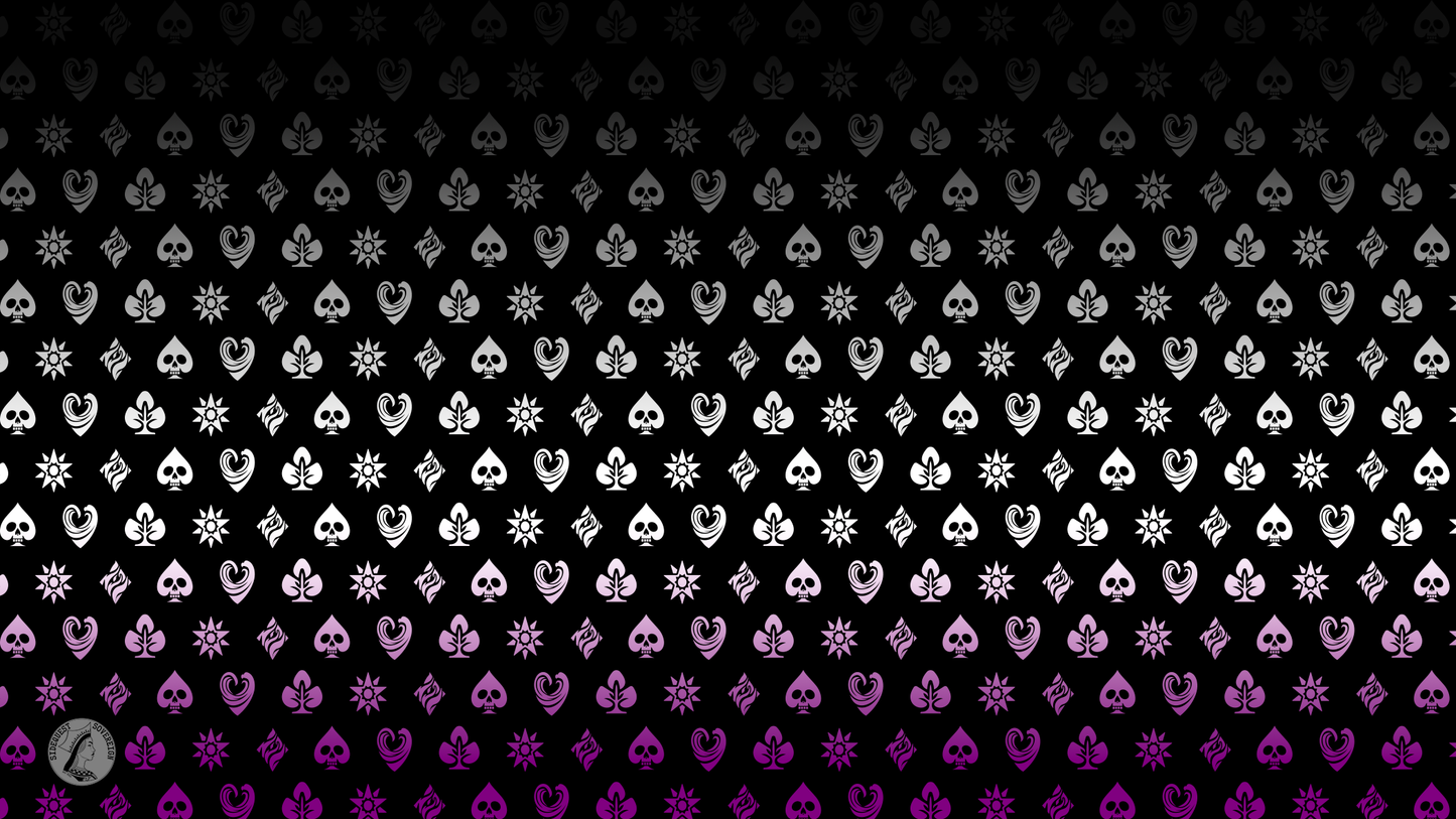 Asexual Shadow Banner Pride Flag Playmat 14” x 24”