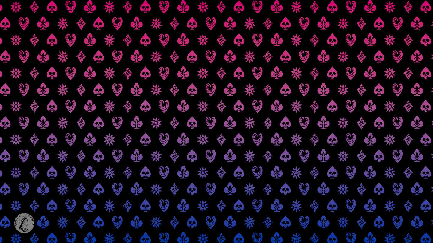 Bisexual Shadow Banner Pride Flag Playmat 14” x 24”