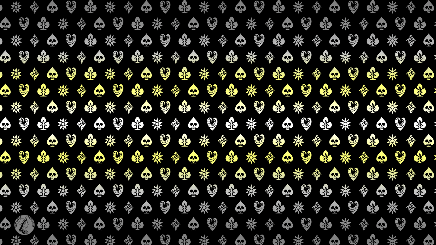 Demigender Shadow Banner Pride Flag Playmat 14” x 24”