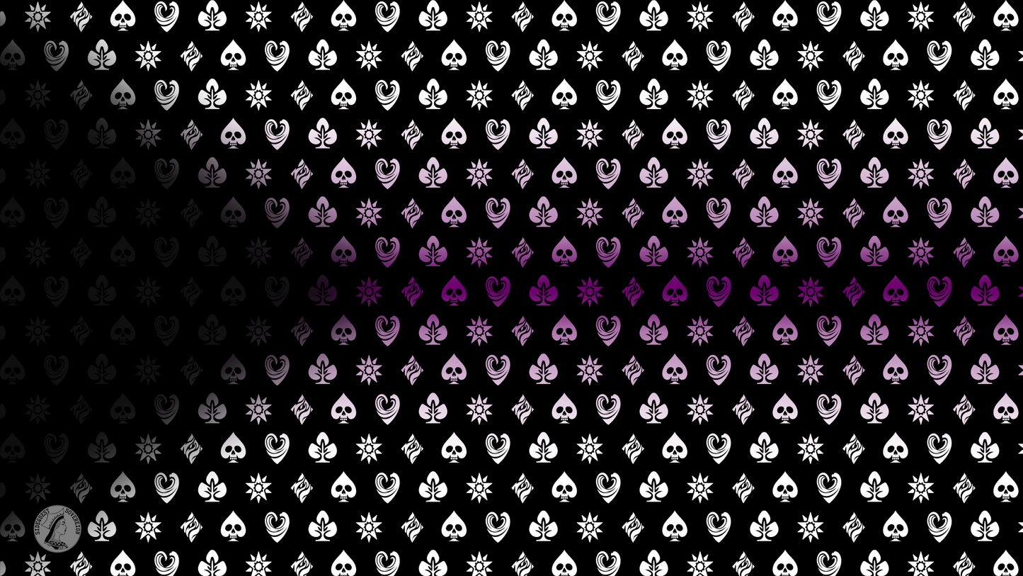 Demisexual Shadow Banner Pride Flag Playmat 14” x 24”