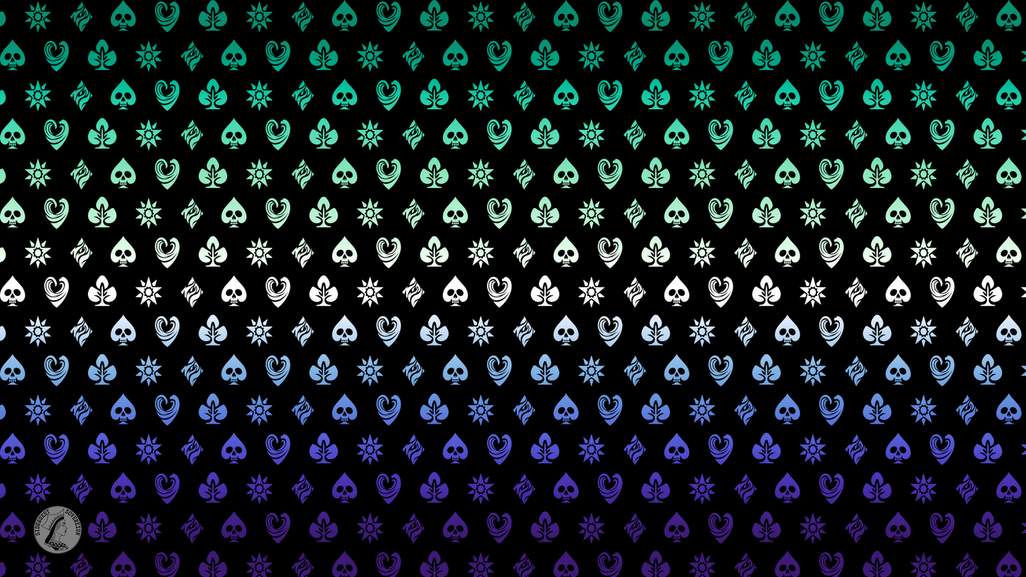 Gay Men Shadow Banner Pride Flag Playmat 14” x 24”