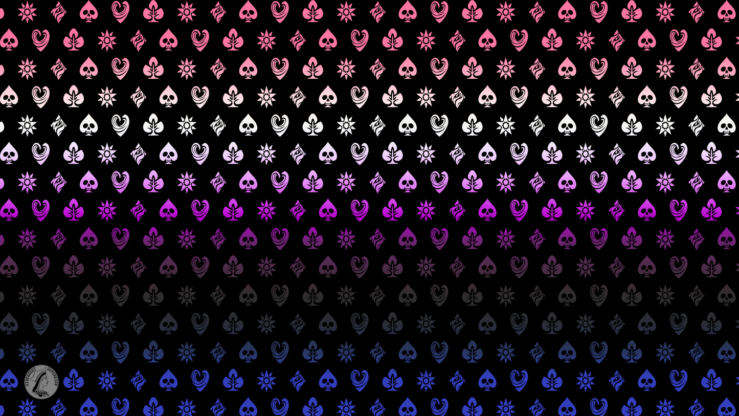 Gender Fluidity Shadow Banner Pride Flag Playmat 14” x 24”