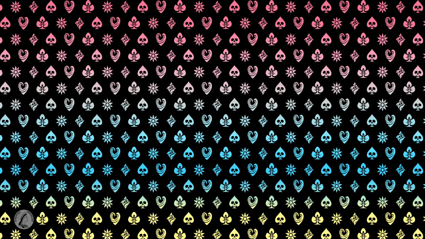 Genderflux Shadow Banner Pride Flag Playmat 14” x 24”