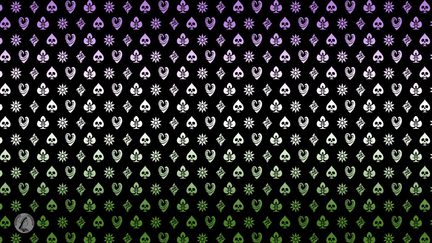 Gender Queer Shadow Banner Pride Flag Playmat 14” x 24”