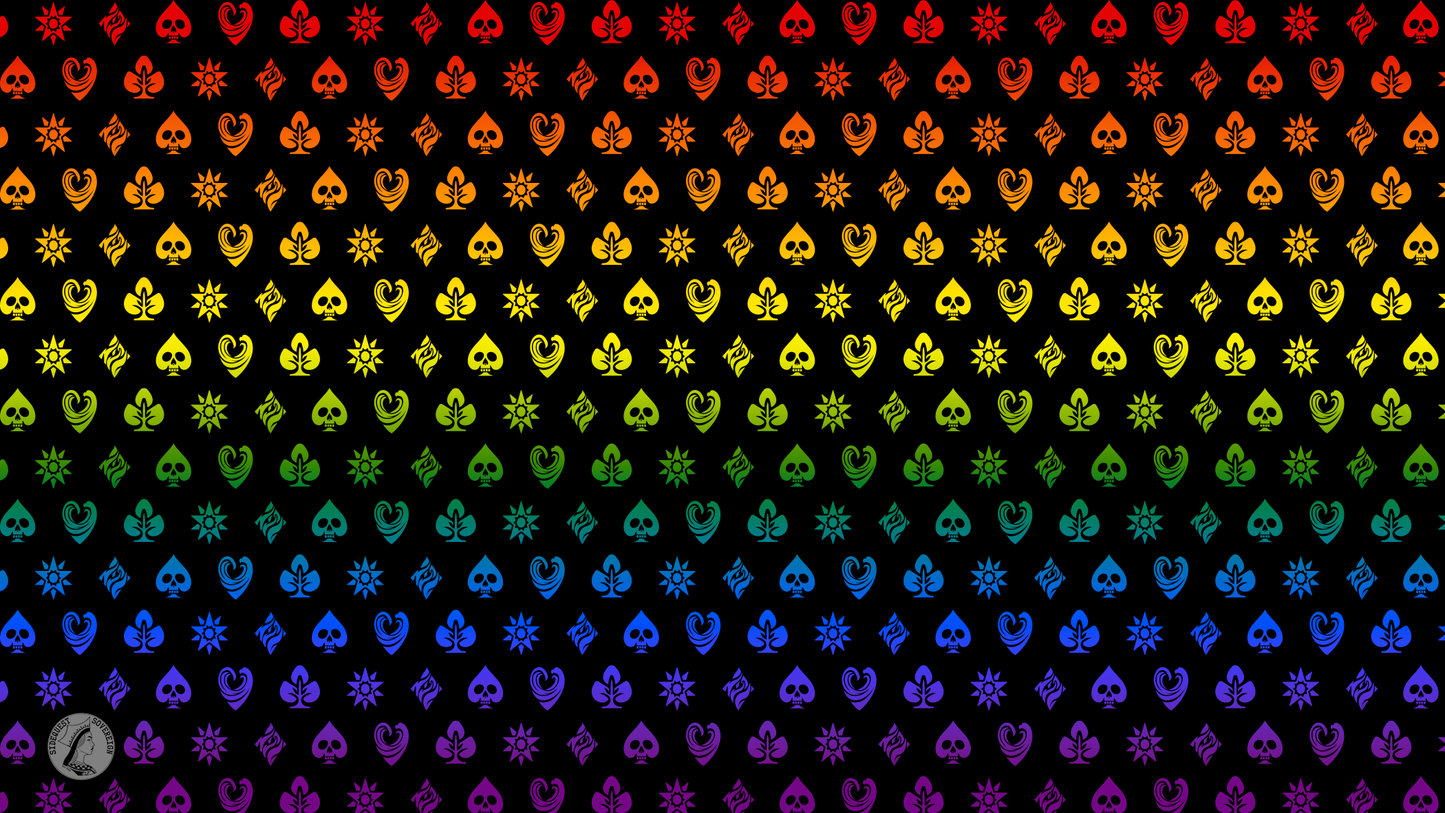 1979 Gilbert Baker Shadow Banner Pride Flag Playmat 14" x 24"