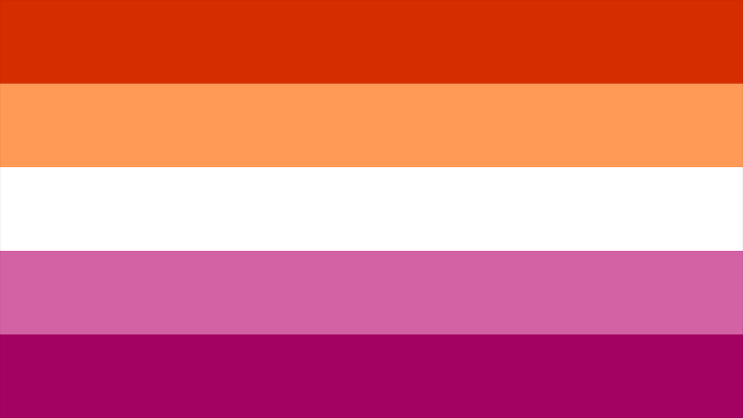 Lesbian Pride Flag Playmat 14” x 24”