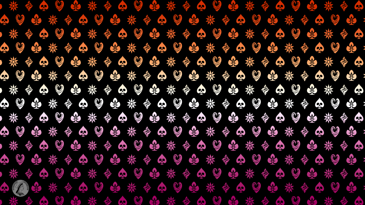 Lesbian Shadow Banner Pride Flag Playmat 14” x 24”