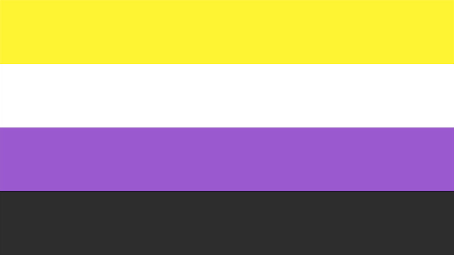 Non-Binary Pride Flag Playmat 14” x 24”