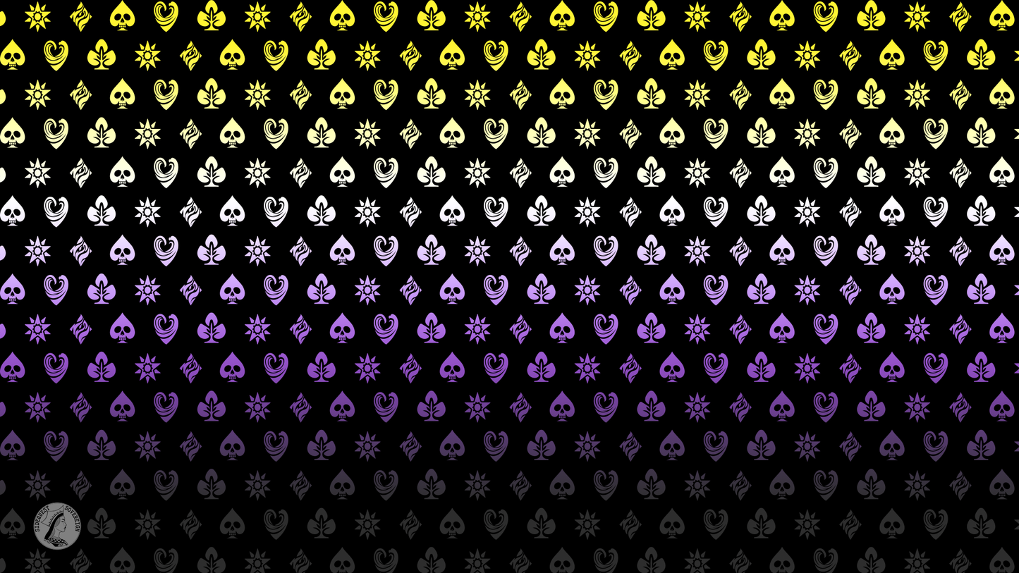 Non-Binary Shadow Banner Pride Flag Playmat 14” x 24”