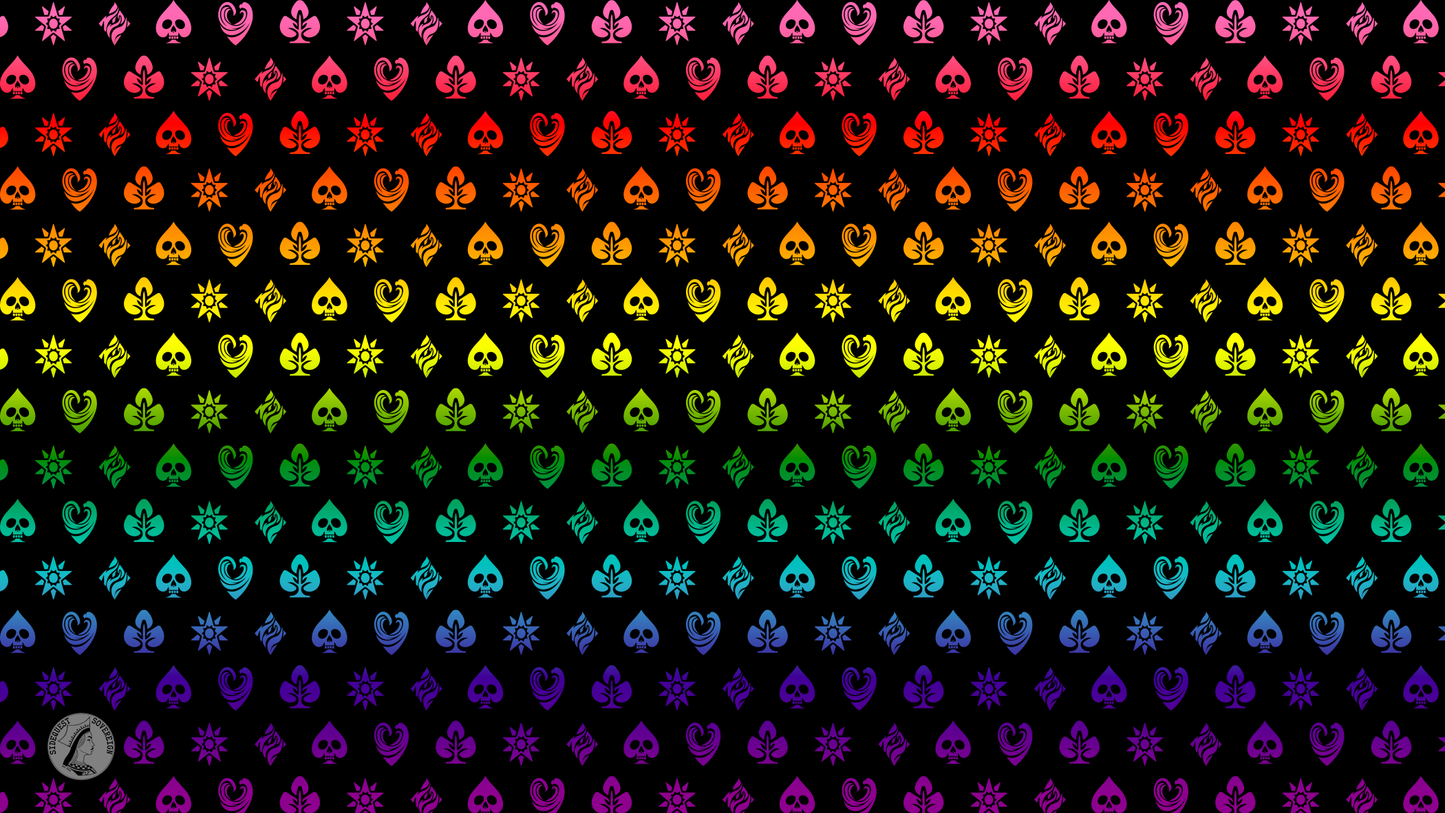 1978 Gilbert Baker Shadow Banner Pride Flag Playmat 14" x 24"