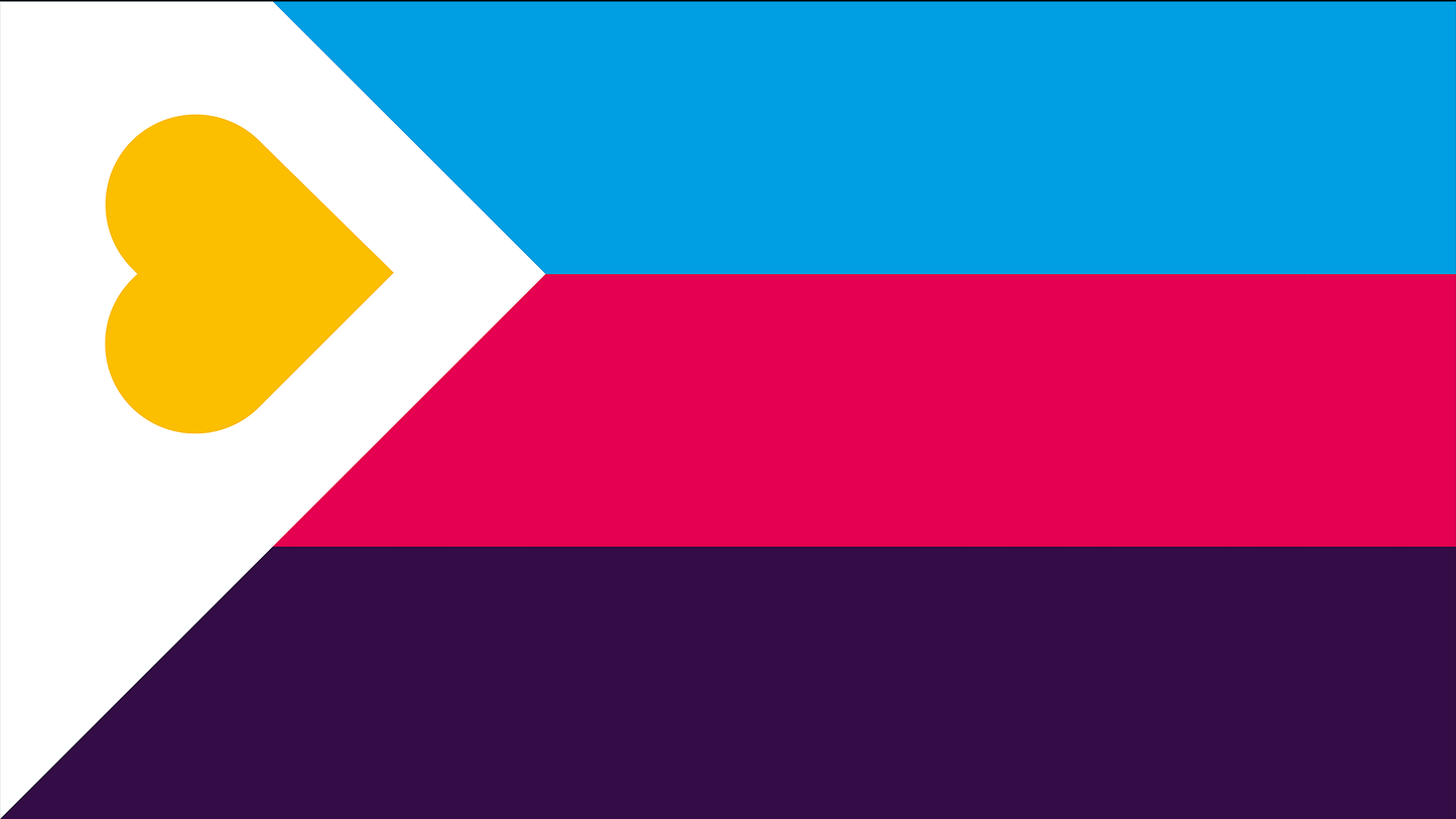 Polyamory Pride Flag Playmat 1995-2022