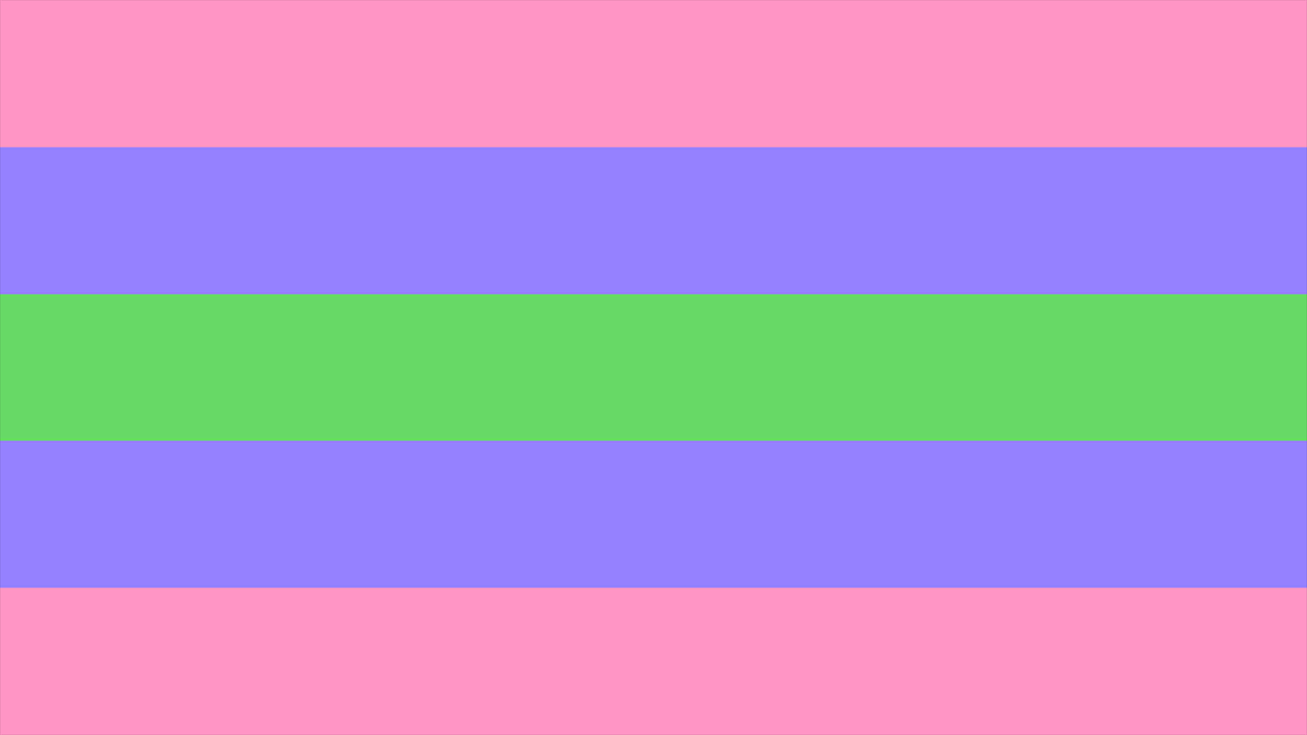 Trigender Pride Flag Playmat 14" x 24"