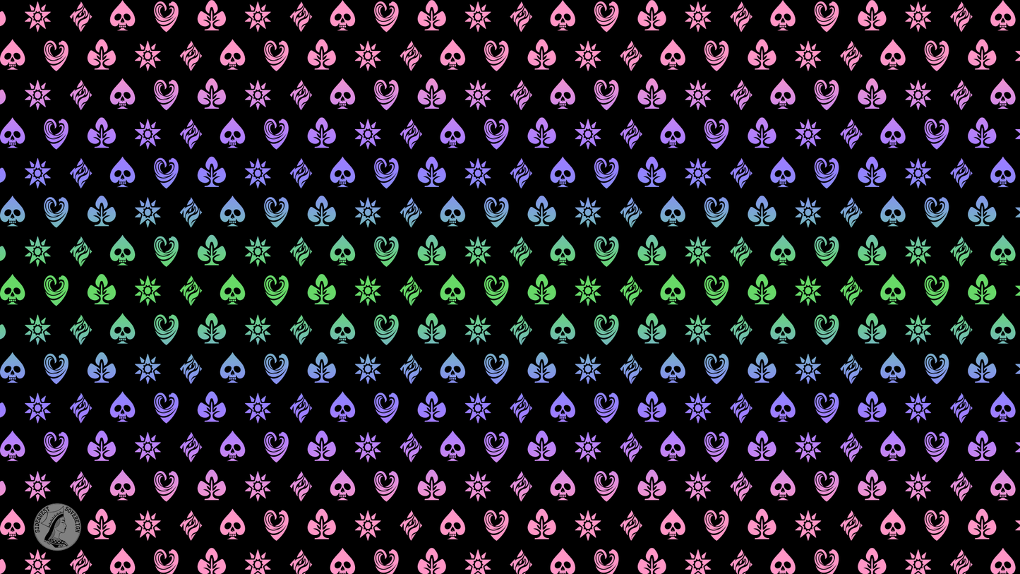 Trigender Shadow Banner Pride Flag Playmat 14" x 24"