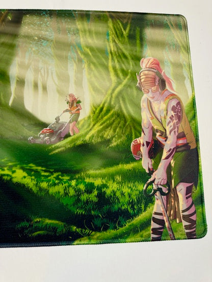 Llawnmower Elves Playmat 14" x 24" -STRIPPERVASH