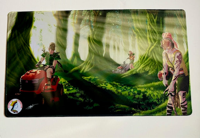 Llawnmower Elves Playmat 14" x 24" -STRIPPERVASH