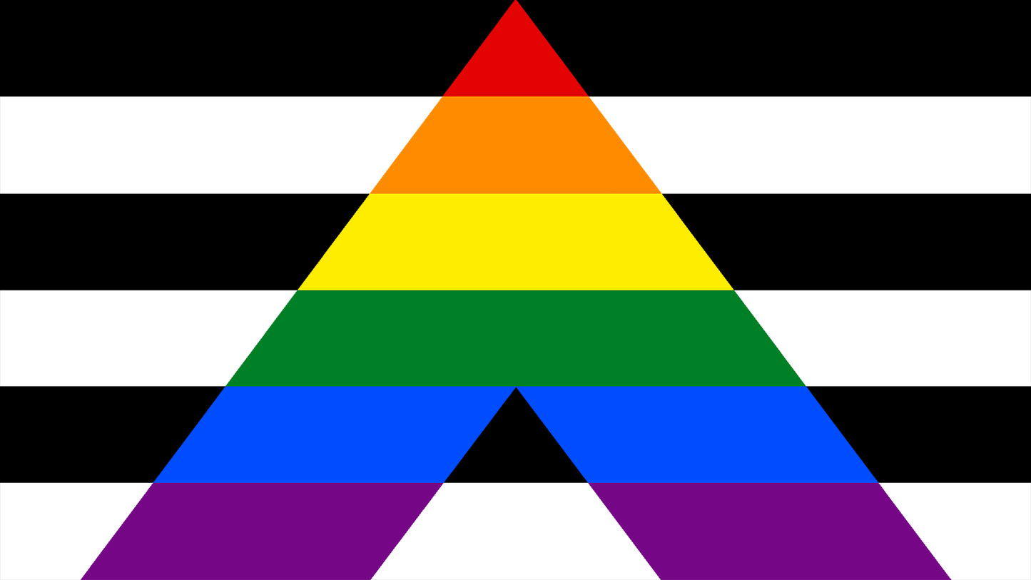 Straight Ally Pride Flag Playmat 14” x 24”
