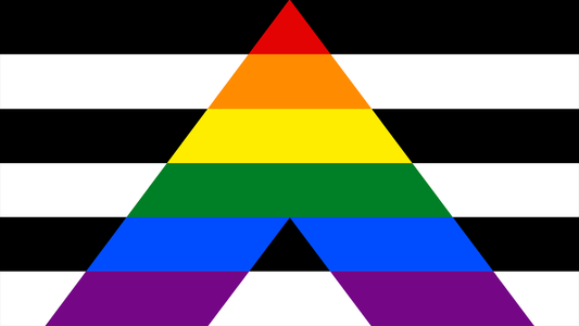 Straight Ally Pride Flag Playmat 14” x 24”