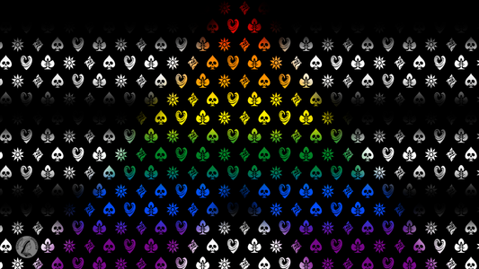Straight Ally Shadow Banner Pride Flag Playmat 14” x 24”