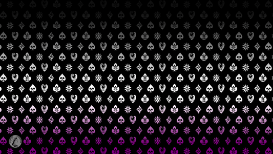 Asexual Shadow Banner Pride Flag Playmat 14” x 24”