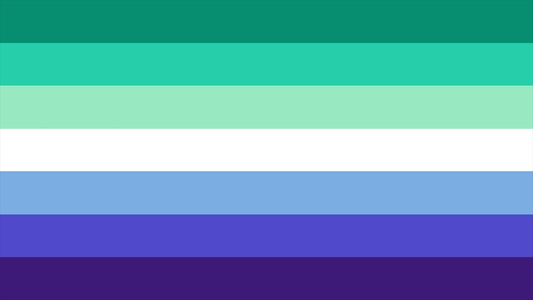 Gay Men Pride Flag Playmat 14” x 24”