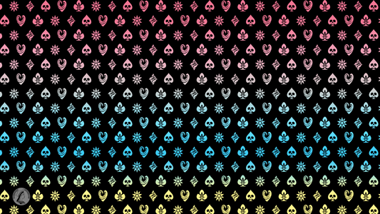 Genderflux Shadow Banner Pride Flag Playmat 14” x 24”