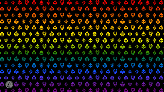 1979 Gilbert Baker Shadow Banner Pride Flag Playmat 14" x 24"