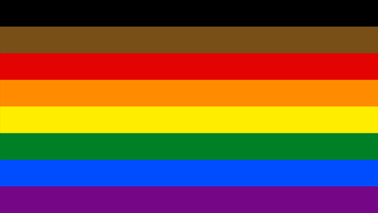 2017 Philadelphia Pride Flag Playmat 14" x 24"