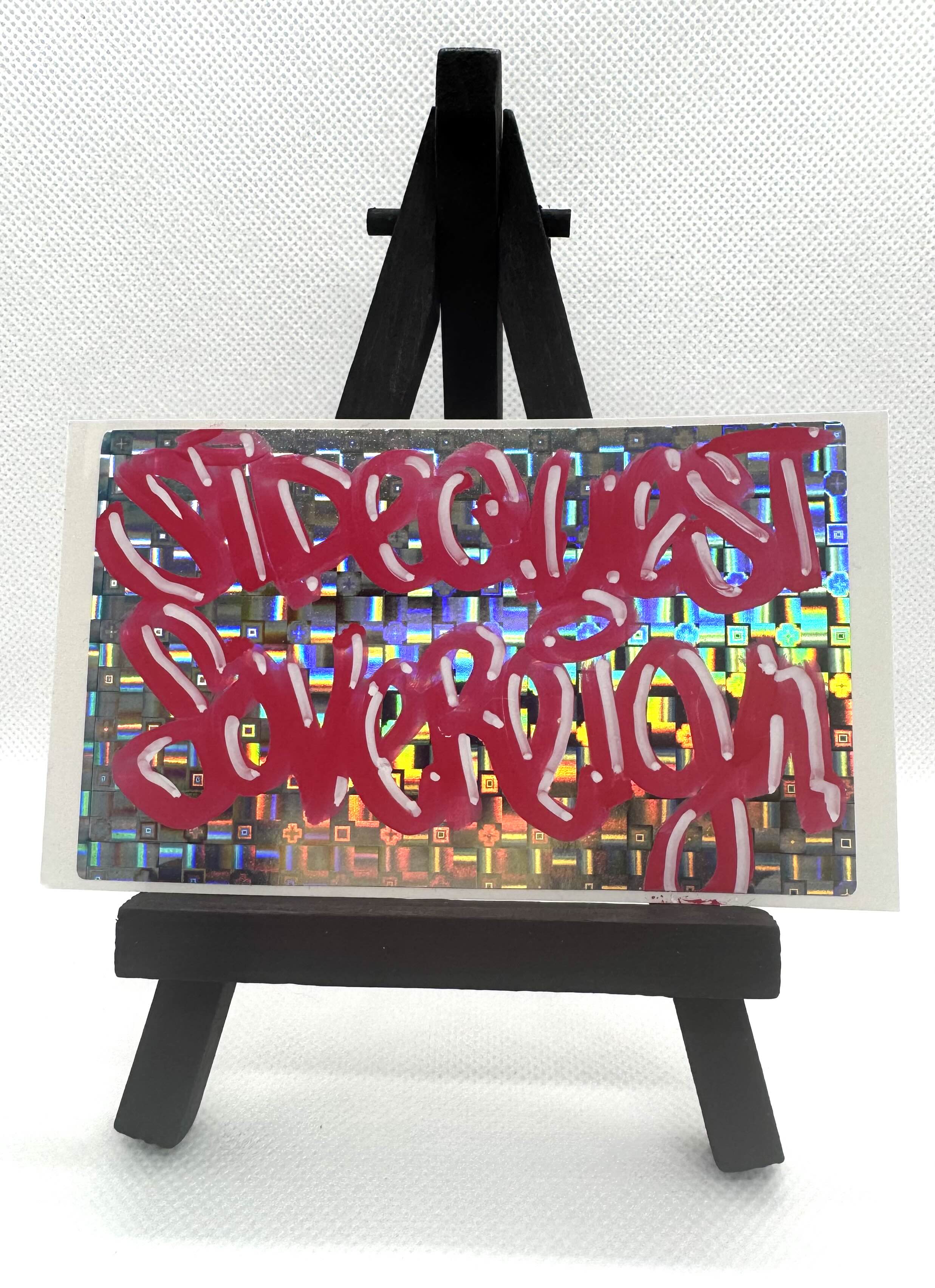 Sidequest Sovereign Slapper - HAND DRAWN Premium Sticker from (Wumbo)