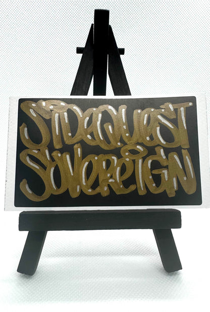 Sidequest Sovereign Slapper - HAND DRAWN Premium Sticker