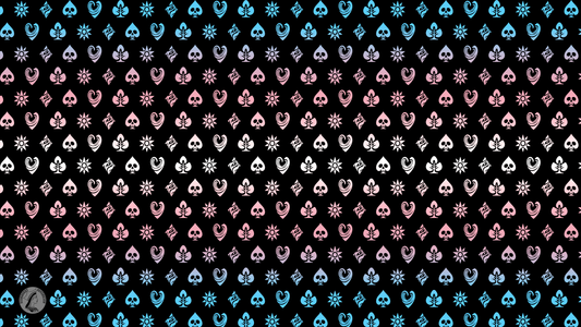 Trans Shadow Banner Pride Flag Playmat 14” x 24”